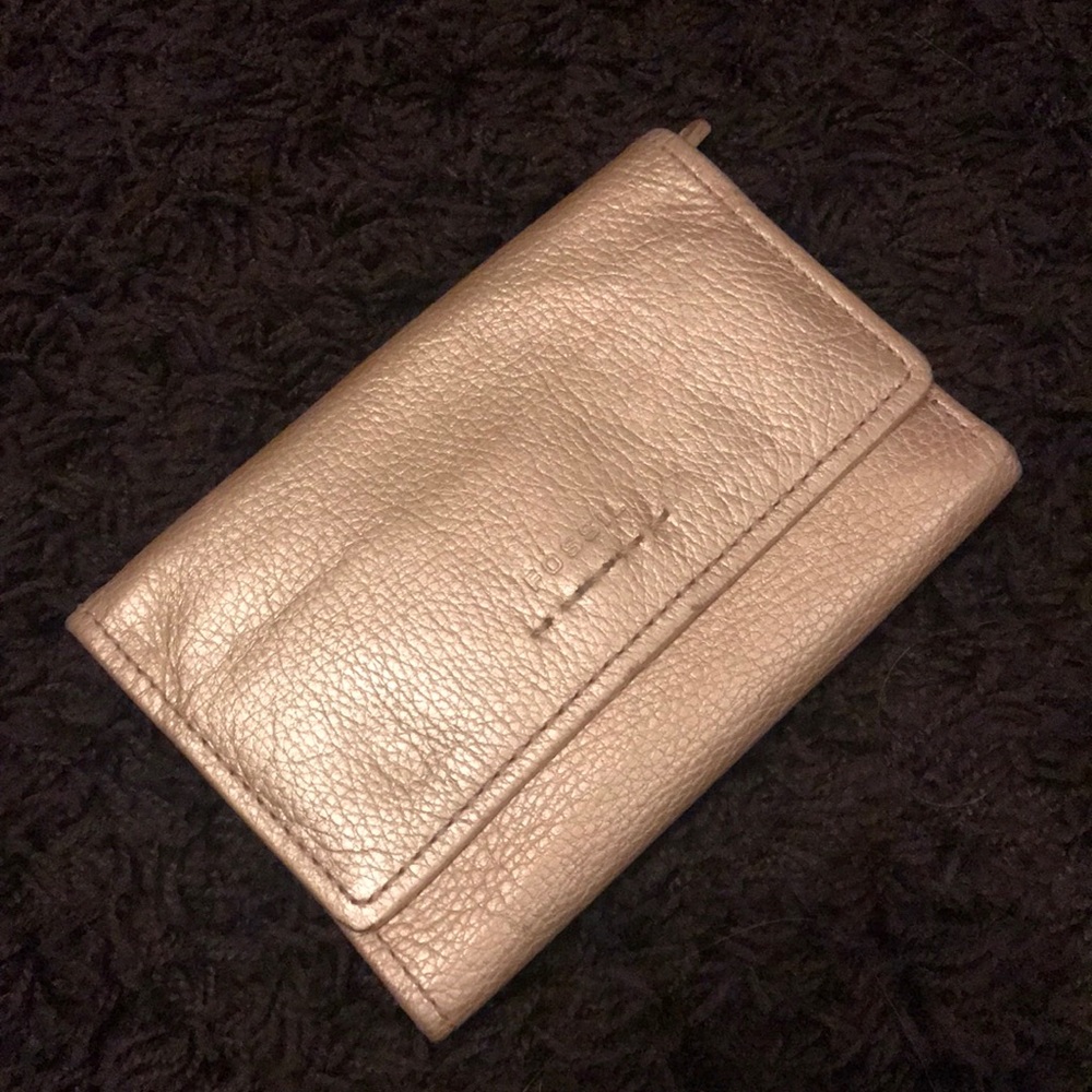 Gold Fossil Wallet